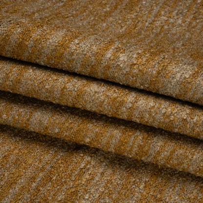 Plush Upholstery Boucle - Mocha Striated - Avenir Collection Folded