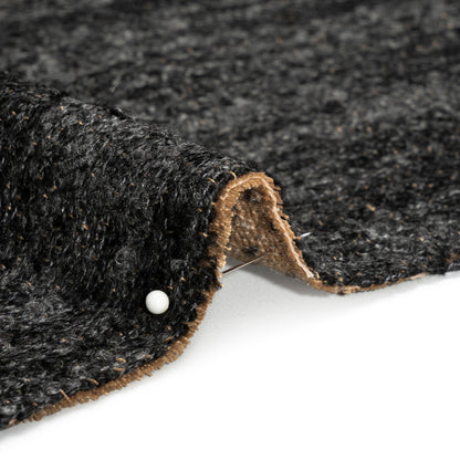 Plush Upholstery Boucle - Onyx Striated - Avenir Collection Detail