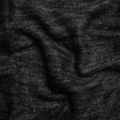Plush Upholstery Boucle - Onyx Striated - Avenir Collection