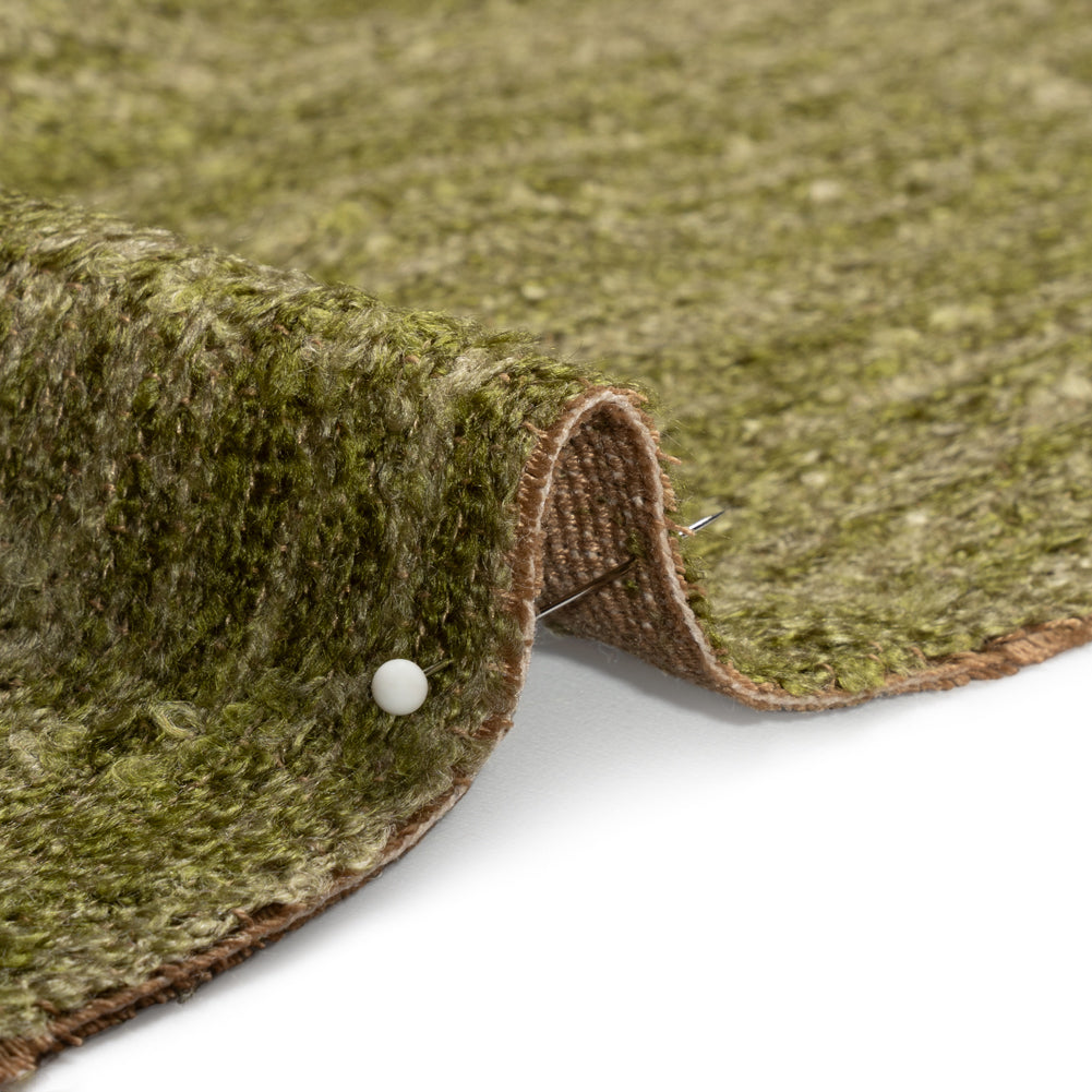 Plush Upholstery Boucle - Sage Striated - Avenir Collection Detail
