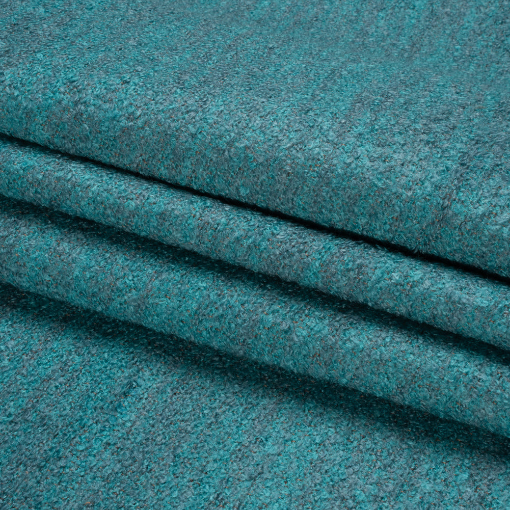 Plush Upholstery Boucle - Sky Striated - Avenir Collection Folded