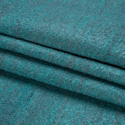Plush Upholstery Boucle - Sky Striated - Avenir Collection Folded