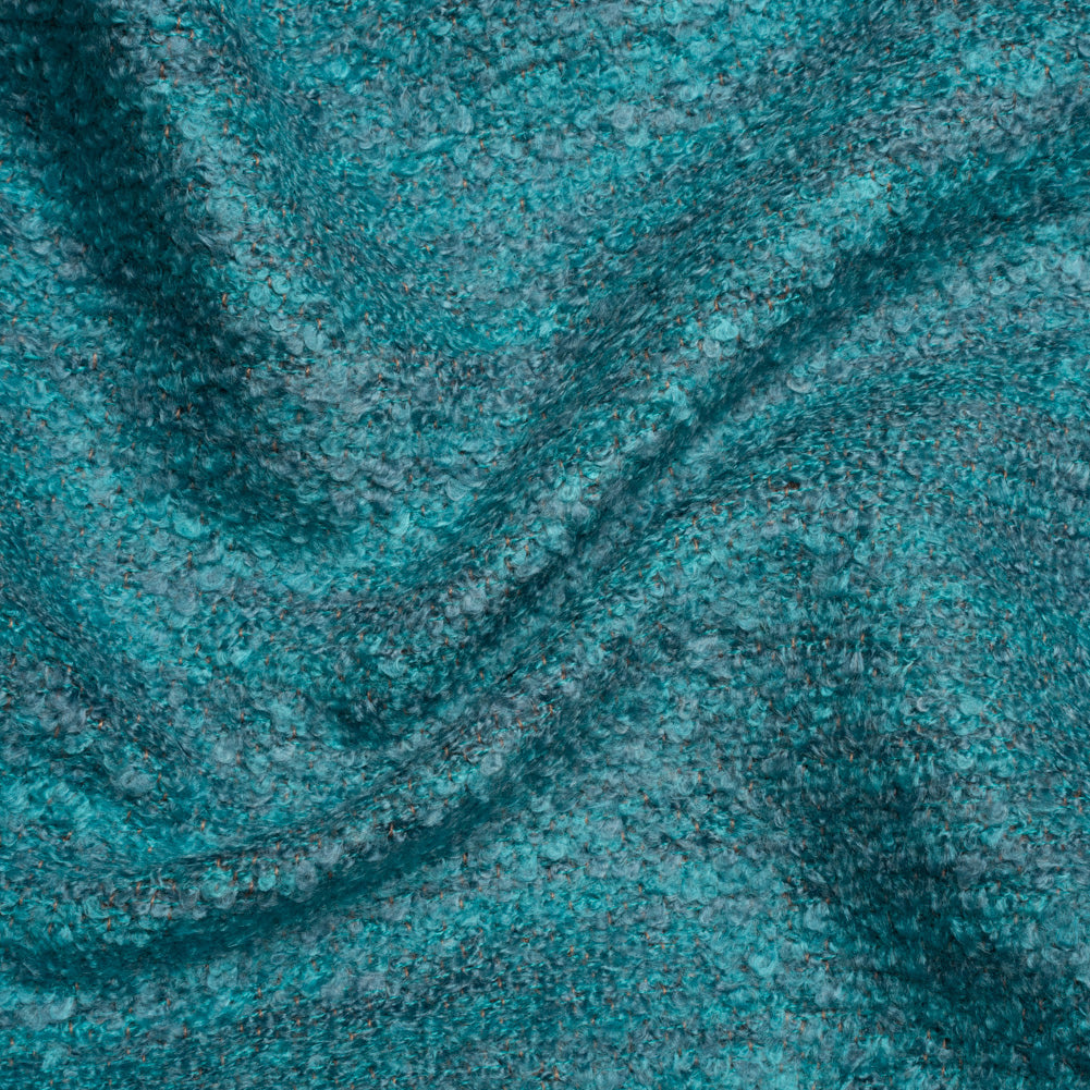 Plush Upholstery Boucle - Sky Striated - Avenir Collection