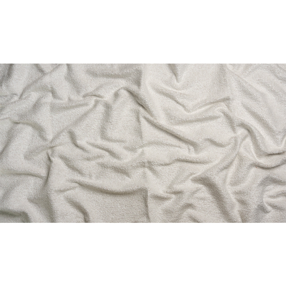 Plush Upholstery Boucle - Snow Striated - Avenir Collection Full