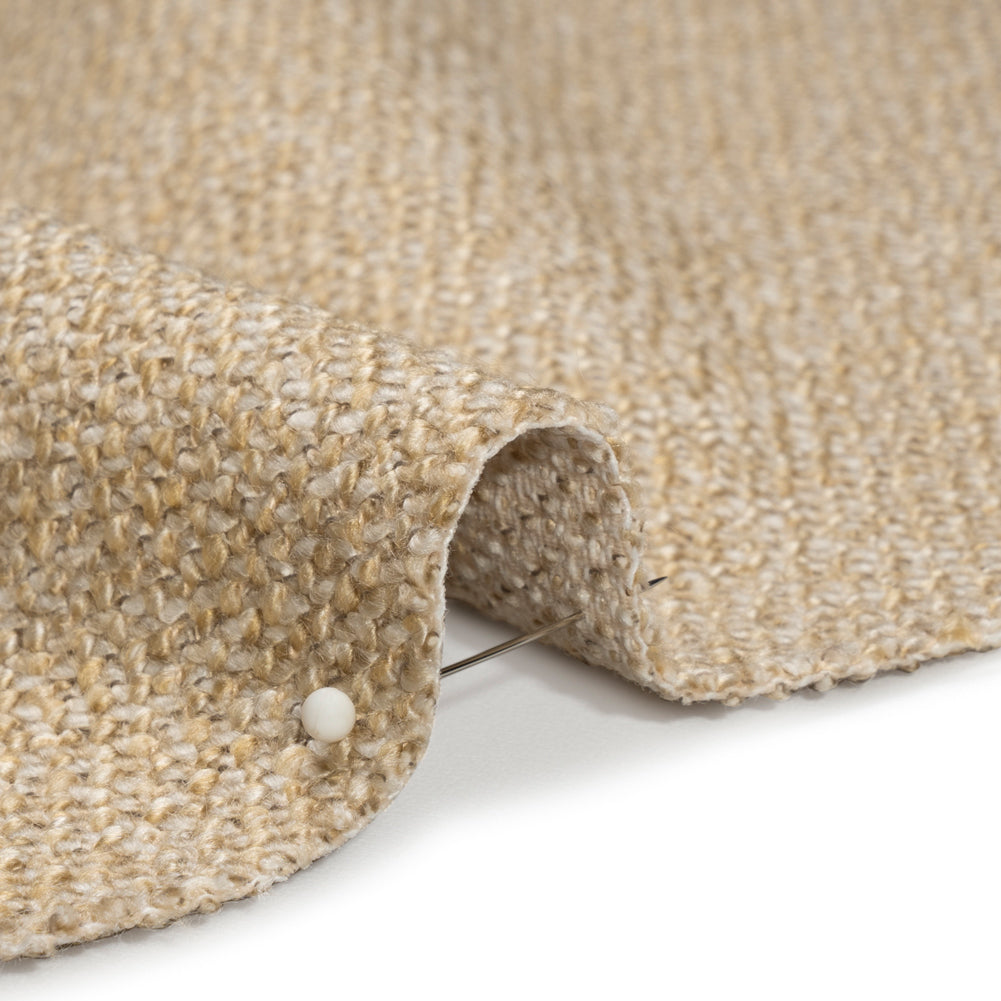 Upholstery Tweed with Latex Backing - Beige - Wyverstone Collection Detail