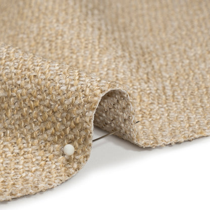 Upholstery Tweed with Latex Backing - Beige - Wyverstone Collection Detail