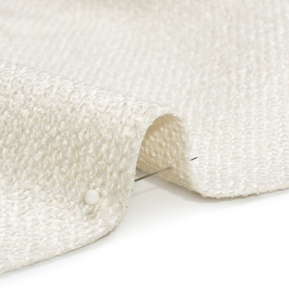 Upholstery Tweed with Latex Backing - Creme - Wyverstone Collection Detail