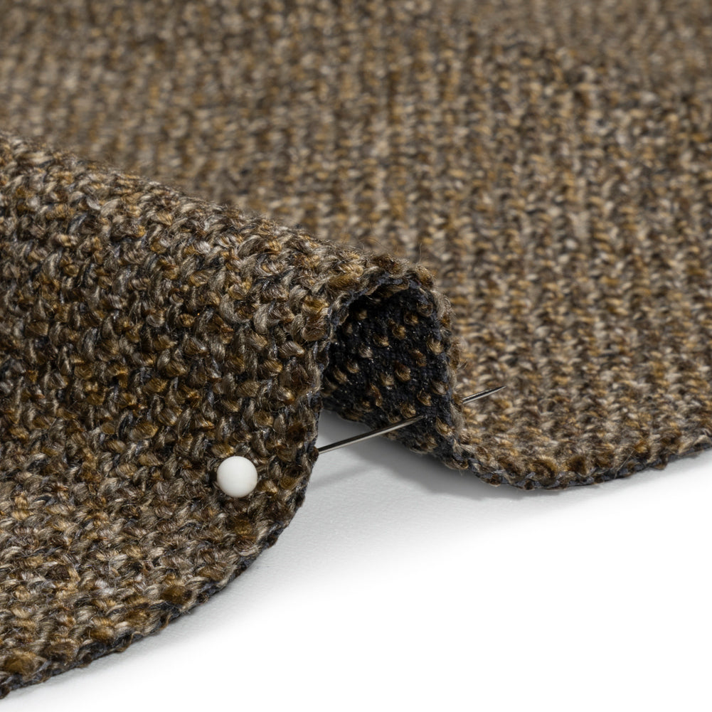 Upholstery Tweed with Latex Backing - Espresso - Wyverstone Collection Detail