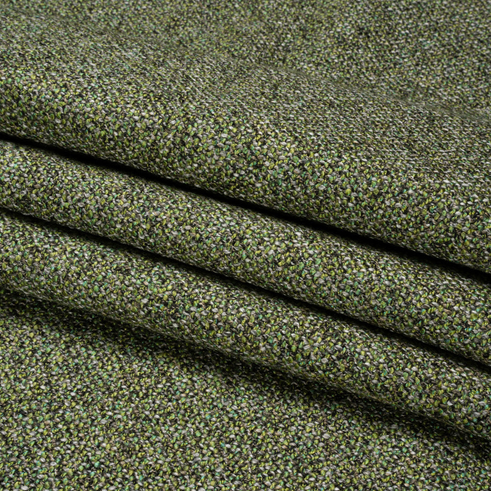 Upholstery Tweed with Latex Backing - Forest - Wyverstone Collection Folded