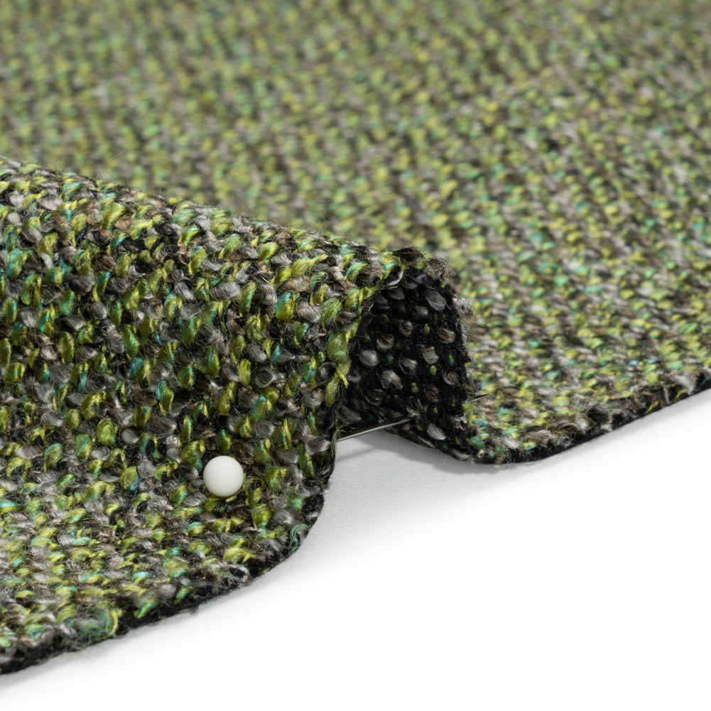 Upholstery Tweed with Latex Backing - Forest - Wyverstone Collection Detail
