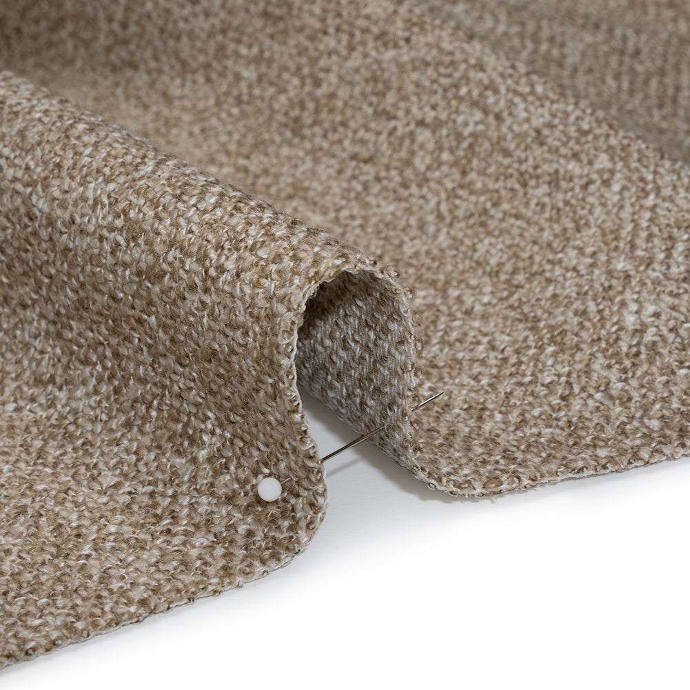 Upholstery Tweed with Latex Backing - Linen - Wyverstone Collection - Detail