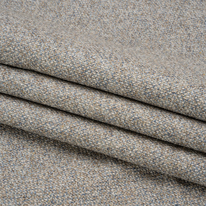 Upholstery Tweed with Latex Backing - Sky - Wyverstone Collection Folded