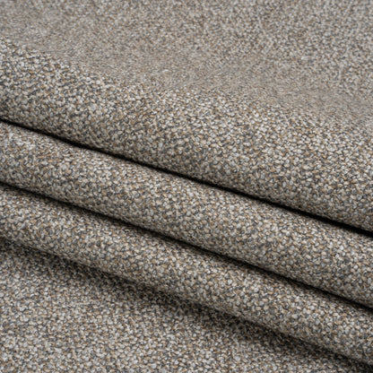 Upholstery Tweed with Latex Backing - Stone - Wyverstone Collection Folded