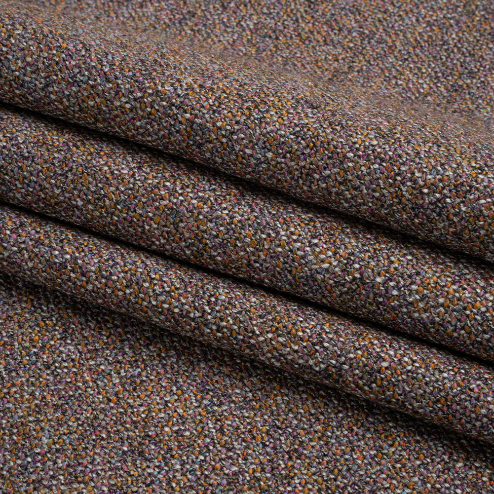 Upholstery Tweed with Latex Backing - Twilight - Wyverstone Collection Folded
