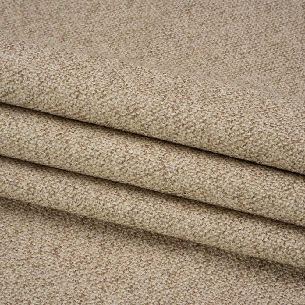 Upholstery Tweed with Latex Backing - Wheat - Wyverstone Collection Folded