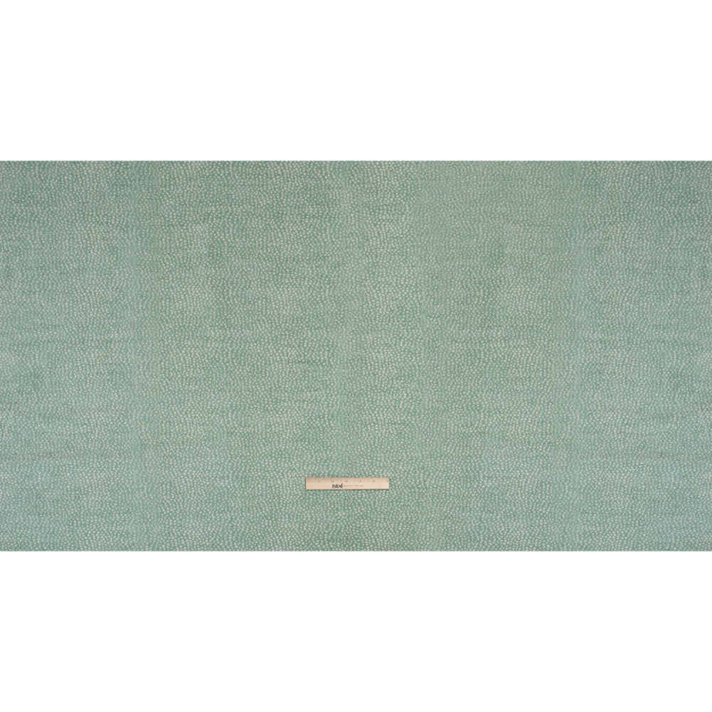 Upholstery Chenille - Aqua Spotted - Remus Collection Full