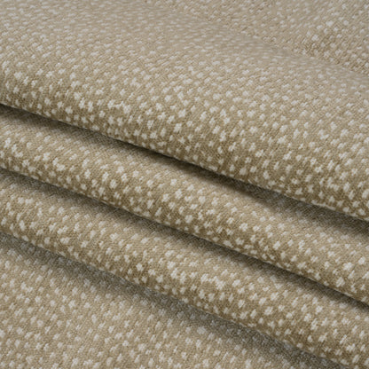 Upholstery Chenille - Beige Spotted - Remus Collection Folded