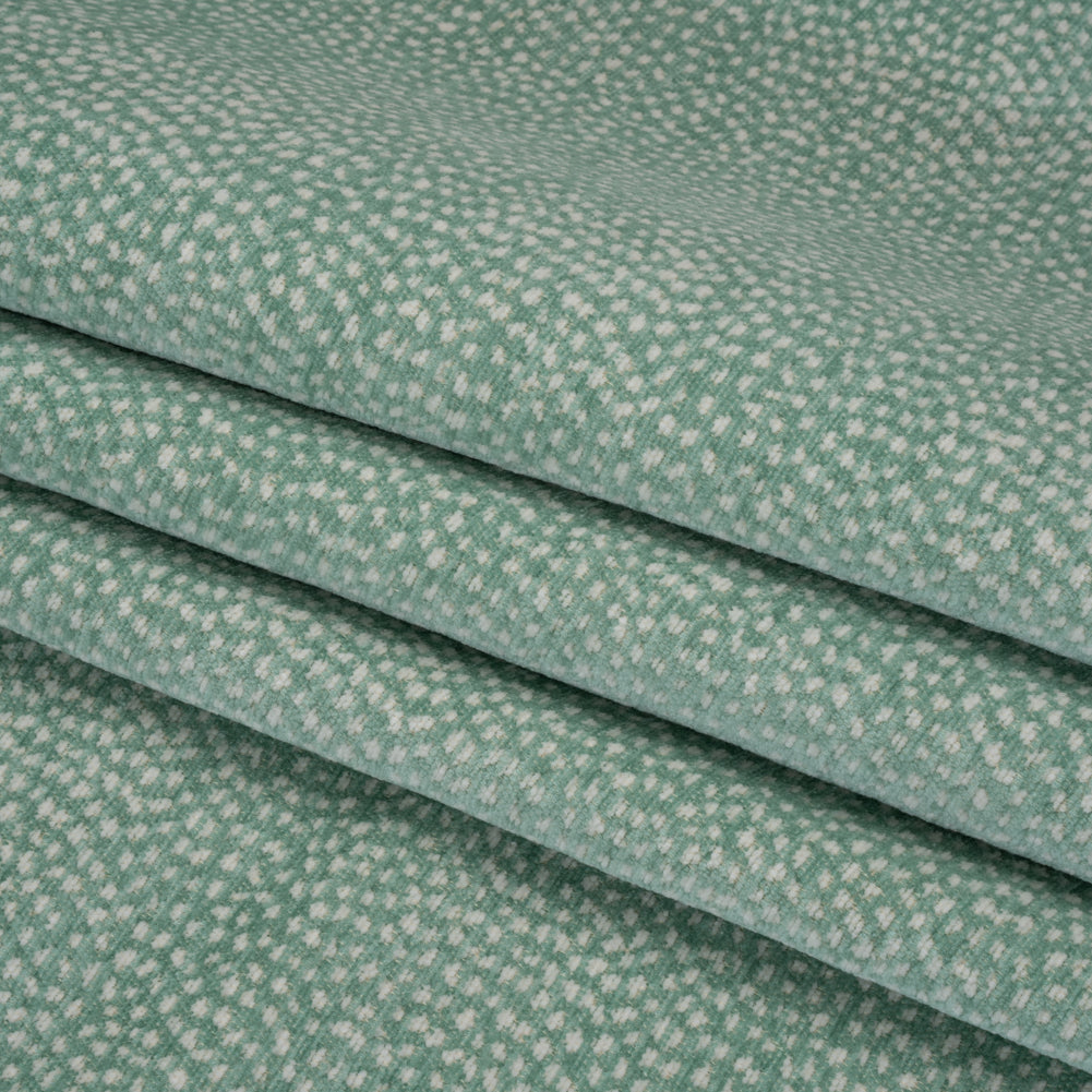 Upholstery Chenille - Breeze Spotted - Remus Collection Folded