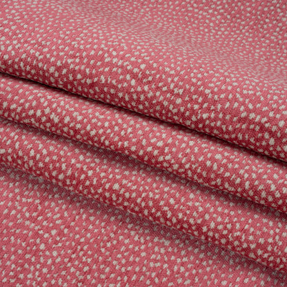 Upholstery Chenille - Bubblegum Spotted - Remus Collection Folded