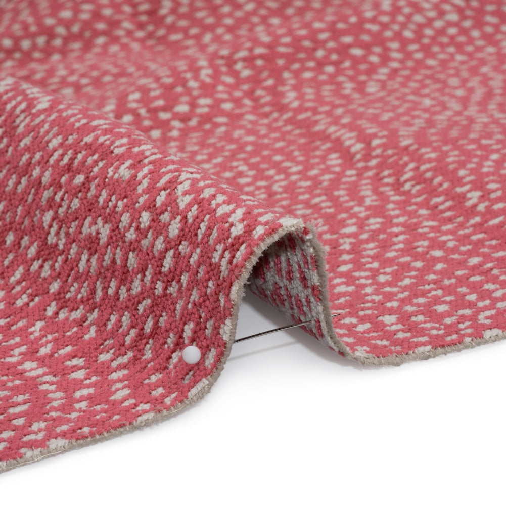Upholstery Chenille - Bubblegum Spotted - Remus Collection Detail