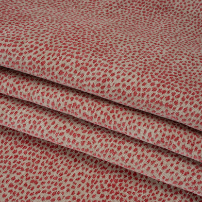Upholstery Chenille - Carnation Spotted - Remus Collection Folded
