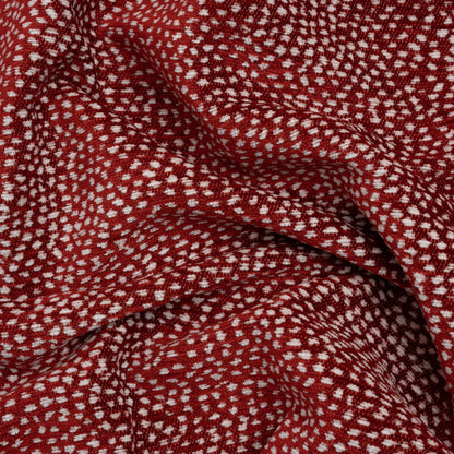 Upholstery Chenille - Cherry Spotted - Remus Collection