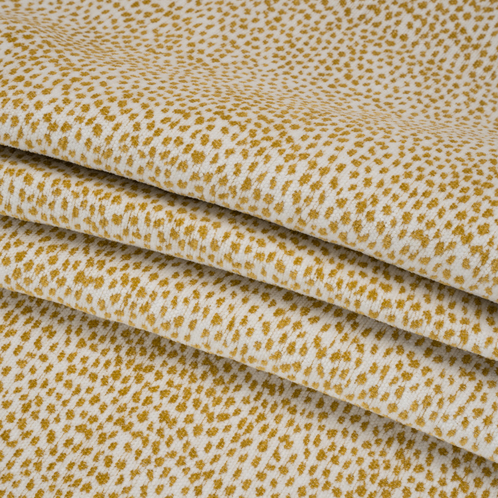 Upholstery Chenille - Citrus Spotted - Remus Collection Folded