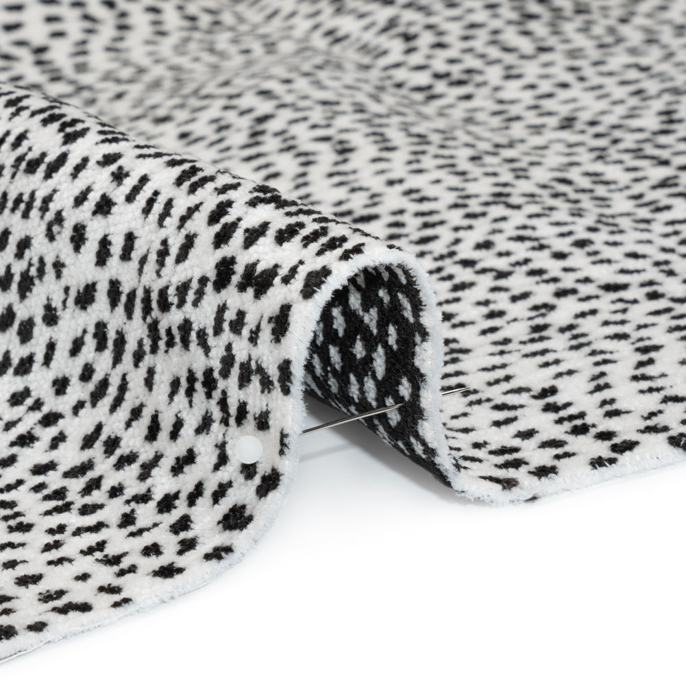 Upholstery Chenille - Domino Spotted - Remus Collection Detail