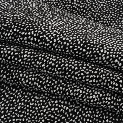 Upholstery Chenille - Ebony Spotted - Remus Collection Folded