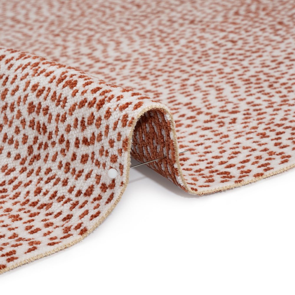 Upholstery Chenille - Fire Spotted - Remus Collection Detail