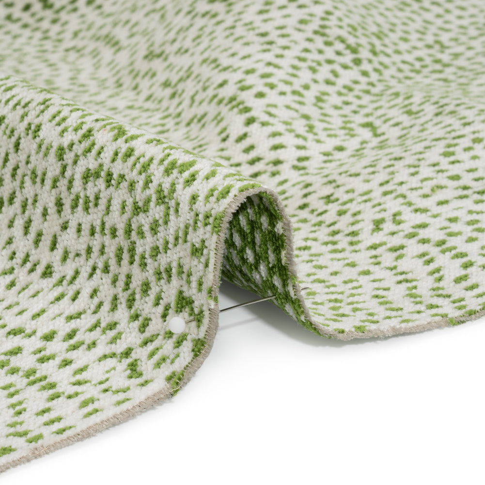 Upholstery Chenille - Grass Spotted - Remus Collection Detail