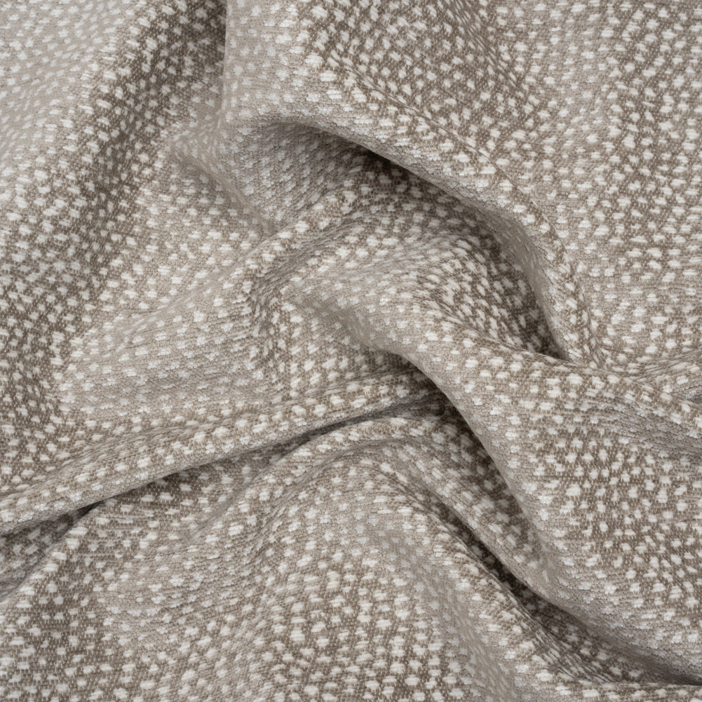 Upholstery Chenille - Matte Grey Spotted - Remus Collection