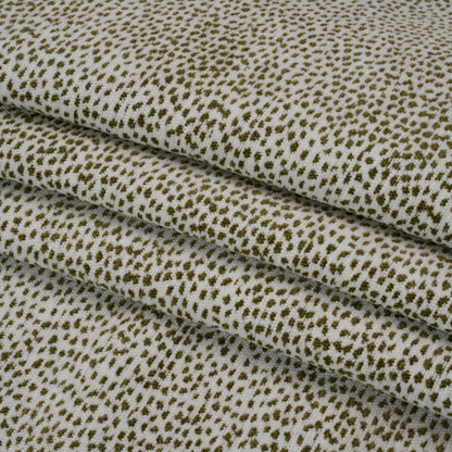 Upholstery Chenille - Olive Spotted - Remus Collection Folded