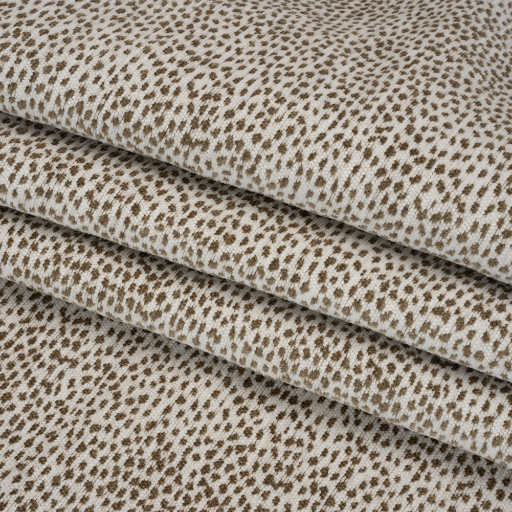 Upholstery Chenille - Otter Spotted - Remus Collection Folded