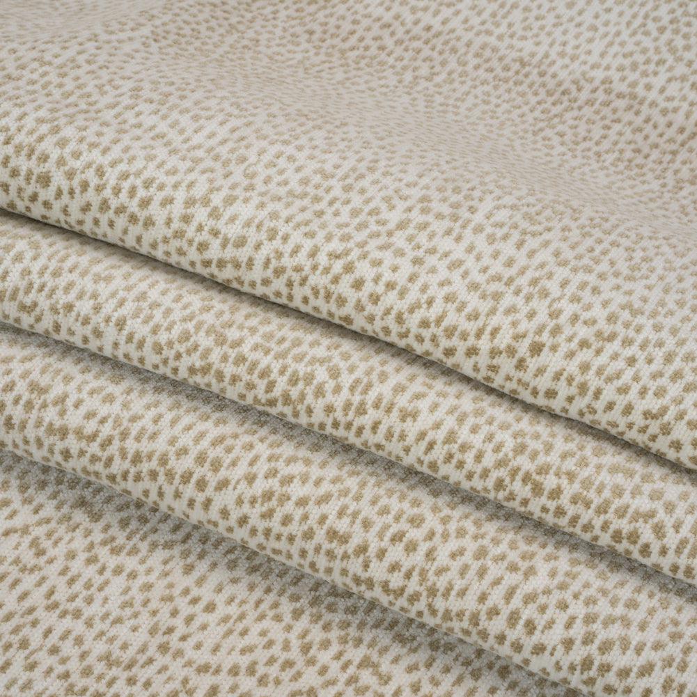 Upholstery Chenille - Parchment Spotted - Remus Collection Folded