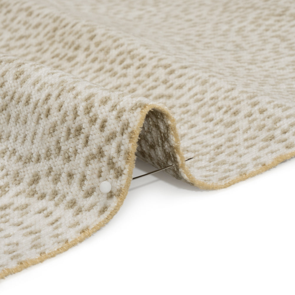 Upholstery Chenille - Parchment Spotted - Remus Collection Detail