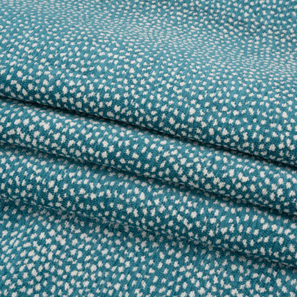 Upholstery Chenille - Peacock Spotted - Remus Collection Folded