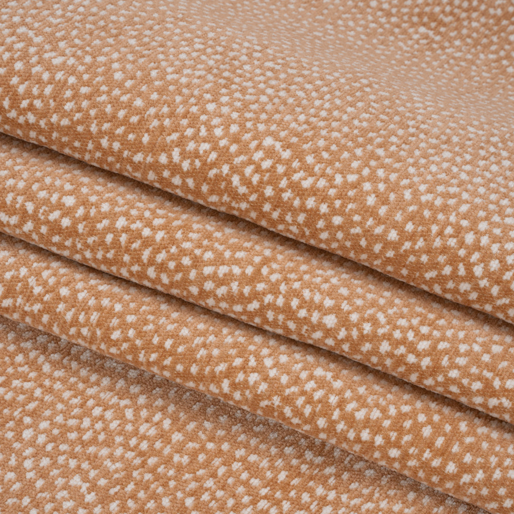 Upholstery Chenille - Pink Champs Spotted - Remus Collection Folded