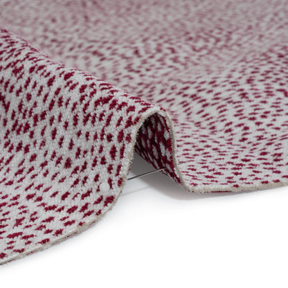 Upholstery Chenille - Raspberry Spotted - Remus Collection Detail