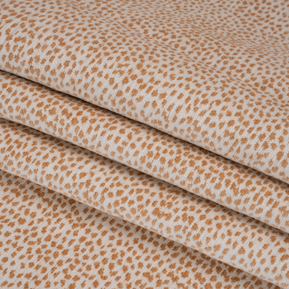 Upholstery Chenille - Rose Spotted - Remus Collection Folded