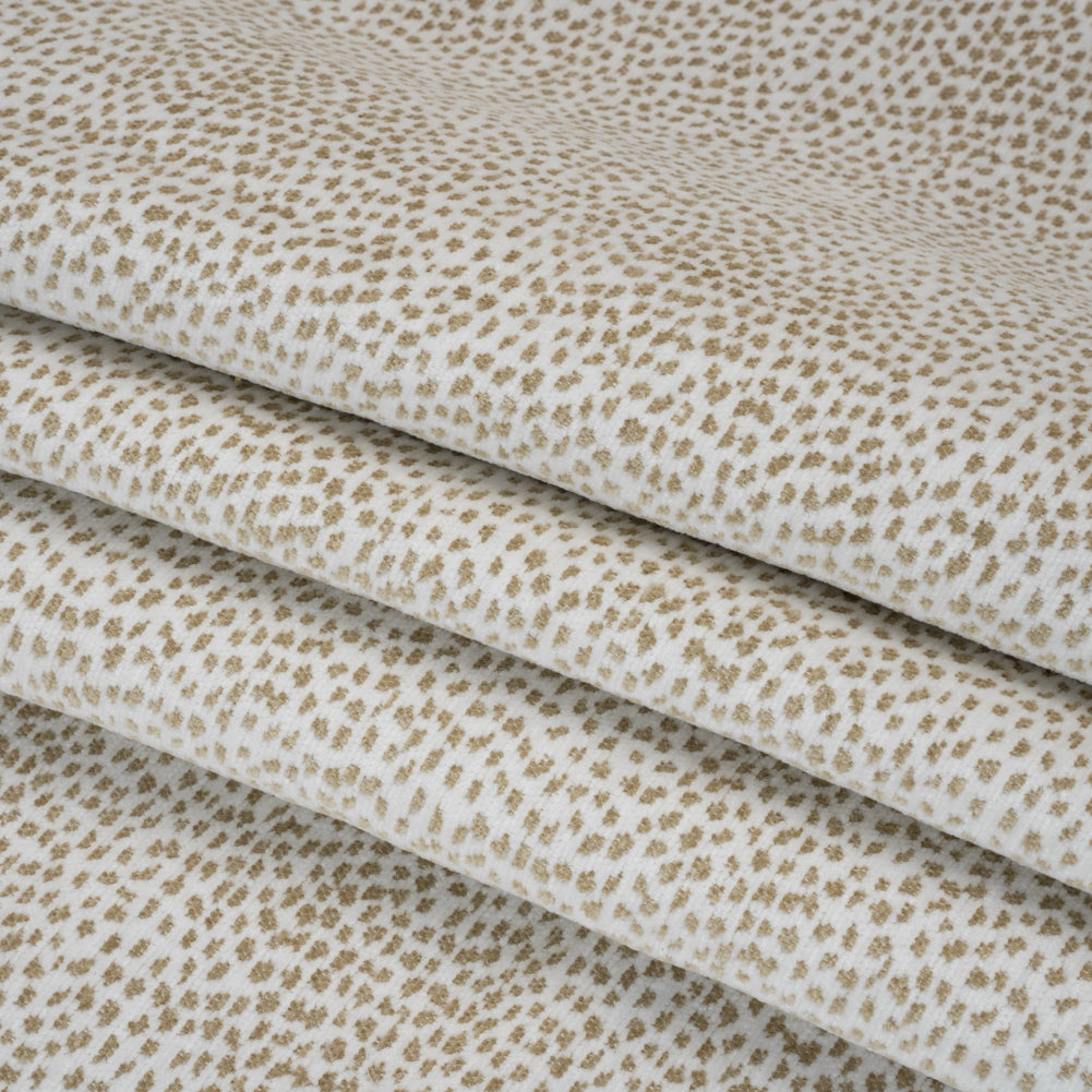 Upholstery Chenille - Snow Spotted - Remus Collection Folded