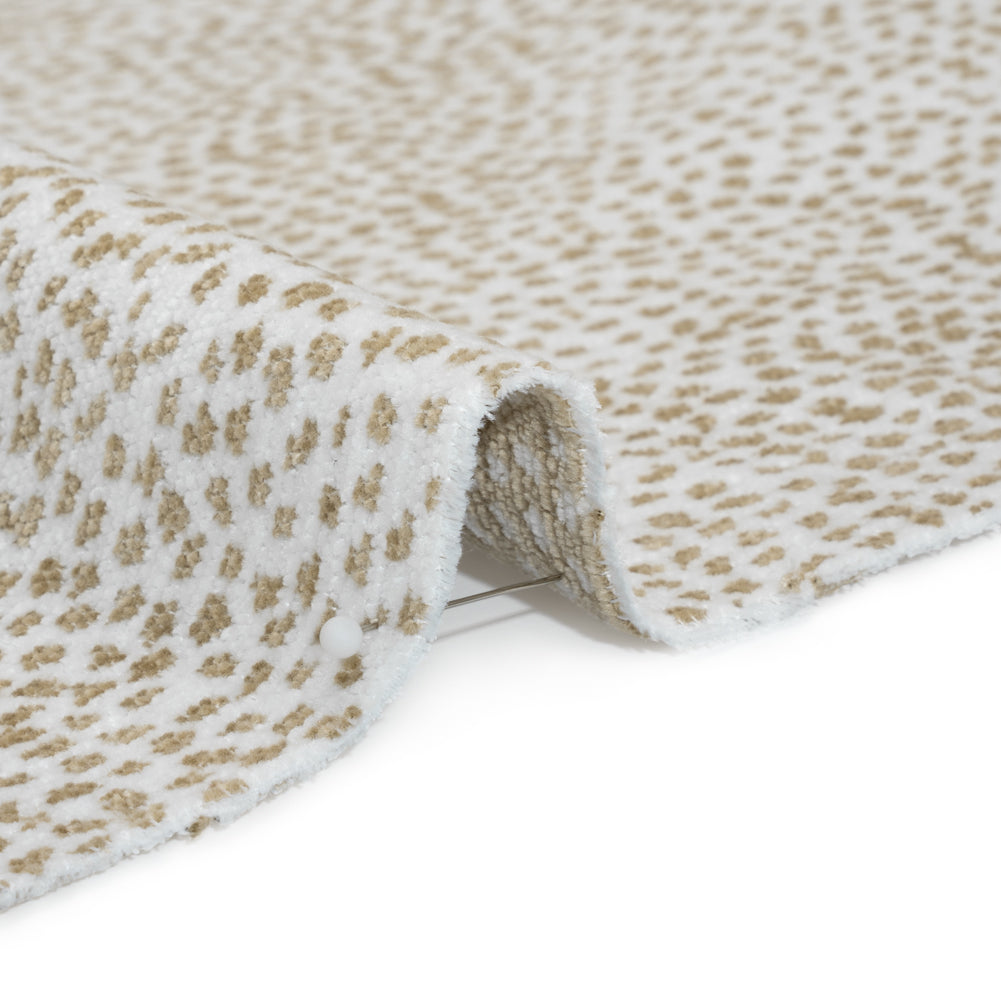 Upholstery Chenille - Snow Spotted - Remus Collection Detail