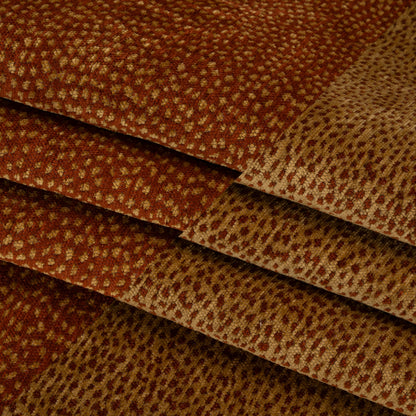 Upholstery Chenille - Spice Spotted - Remus Collection Folded