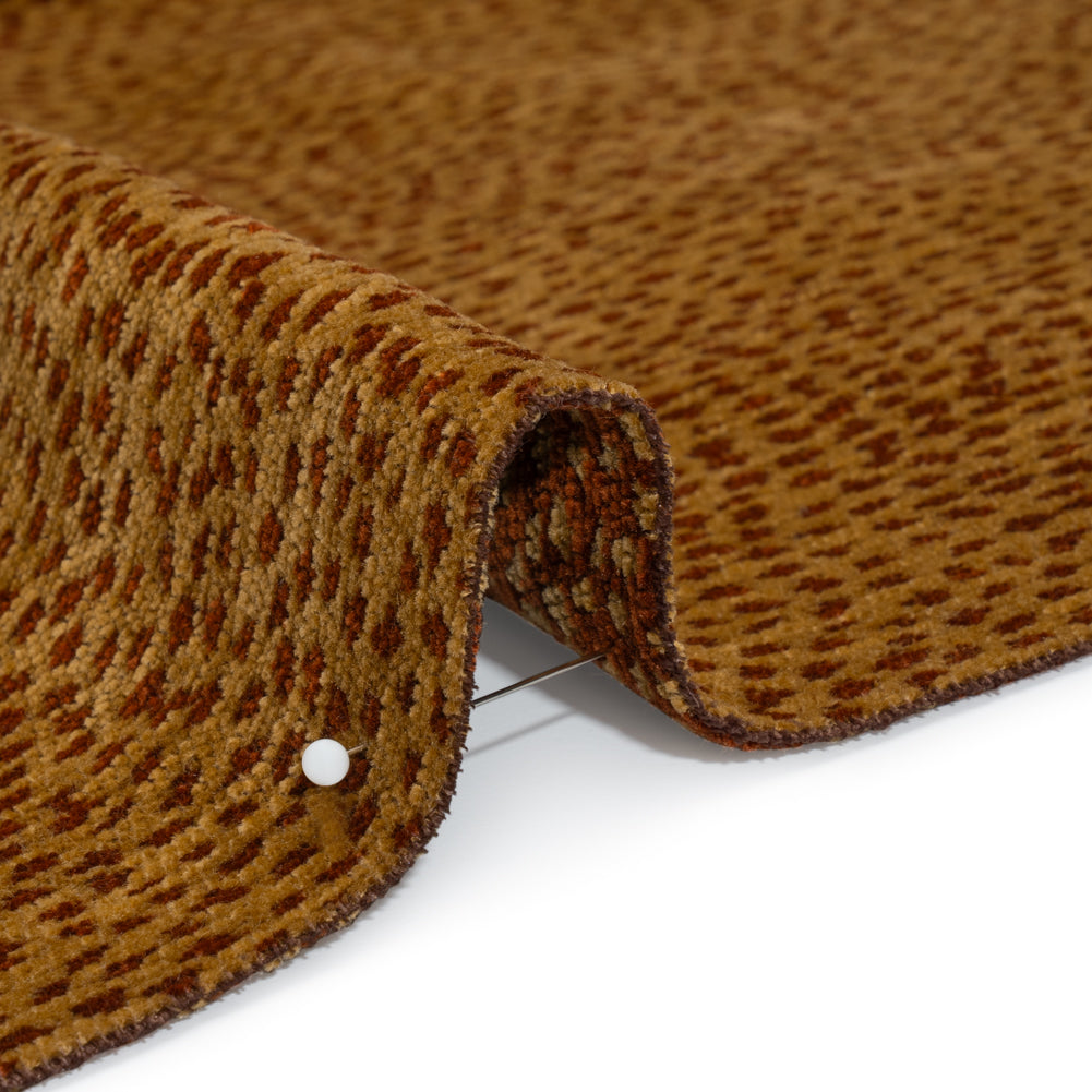 Upholstery Chenille - Spice Spotted - Remus Collection Detail