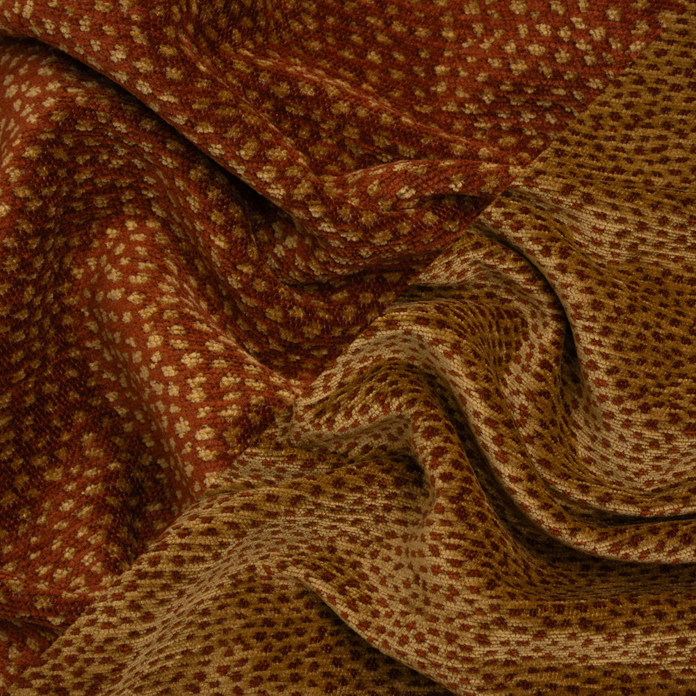Upholstery Chenille - Spice Spotted - Remus Collection