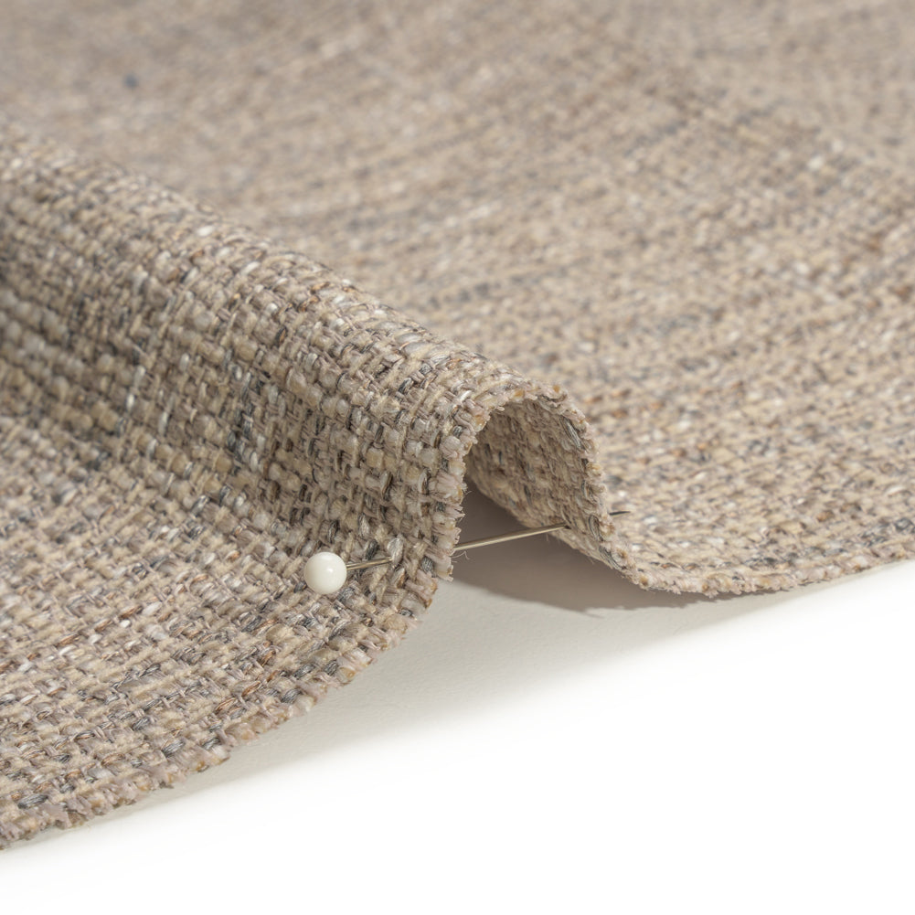 Tweed Upholstery Woven with Latex Backing - Haze - Heath Collection Detail