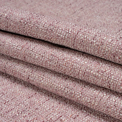 Tweed Upholstery Woven with Latex Backing - Mauve - Heath Collection Folded
