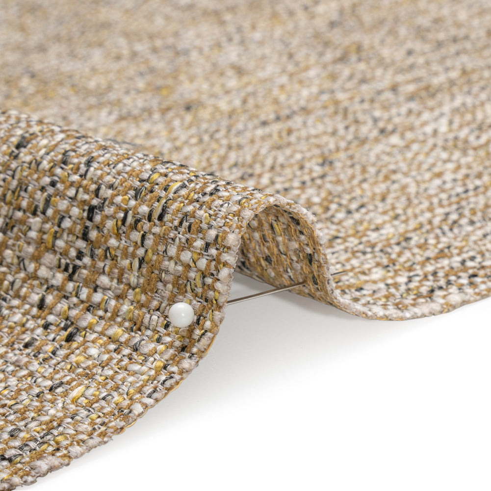 Tweed Upholstery Woven with Latex Backing - Moss - Heath Collection Detail