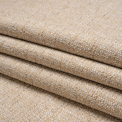 Tweed Upholstery Woven with Latex Backing - Sand - Heath Collection Folded