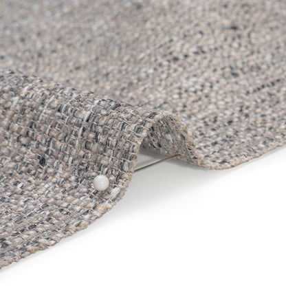 Tweed Upholstery Woven with Latex Backing - Silver - Heath Collection Detail